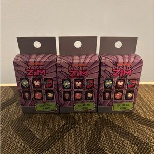 Invader Zim Collectible Pin Set of 3